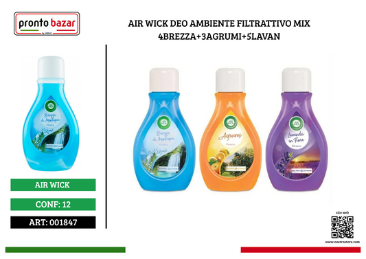AIR WICK DEO AMBIENTE FILTRATTIVO MIX 4BREZZA+3AGRUMI+5LAVAN