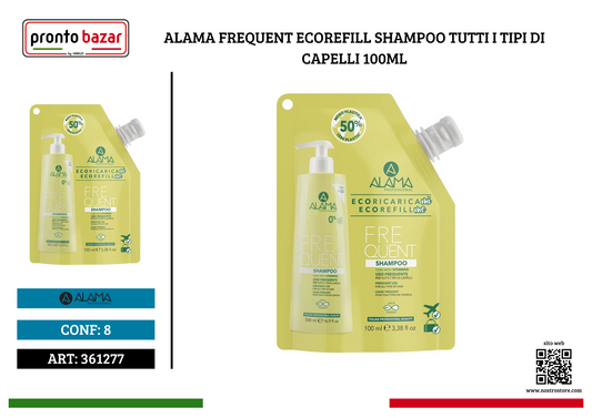 ALAMA FREQUENT ECOREFILL SHAMPOO TUTTI I TIPI DI CAPELLI 100ML