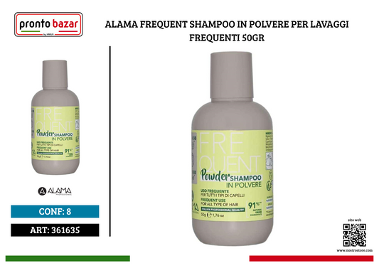 ALAMA FREQUENT SHAMPOO IN POLVERE PER LAVAGGI FREQUENTI 50GR