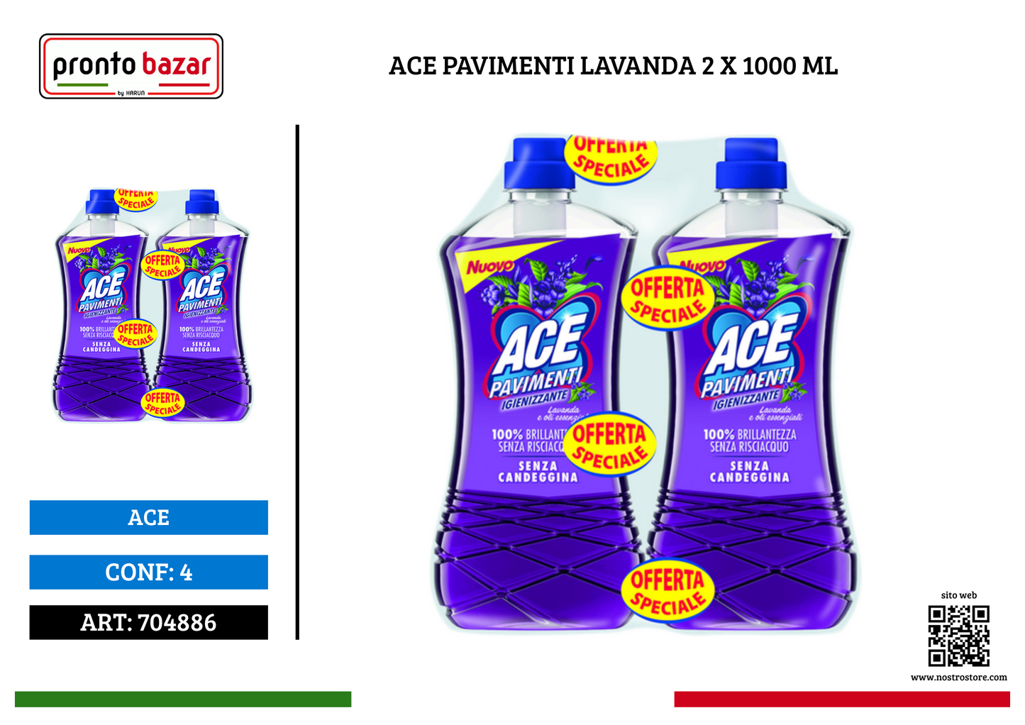 ACE PAVIMENTI LAVANDA 2 X 1000 ML