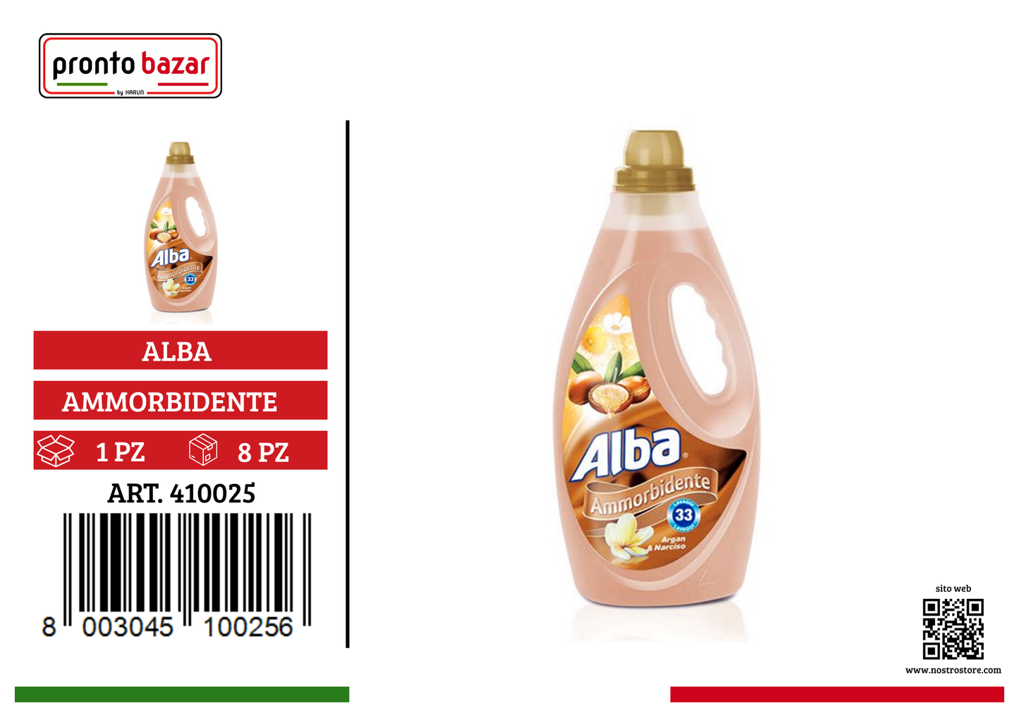 ALBA AMMORBIDENTE ARGAN& NARCISO 33LAV 1,85LT