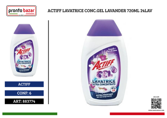 ACTIFF LAVATRICE CONC.GEL LAVANDER 720ML 24LAV