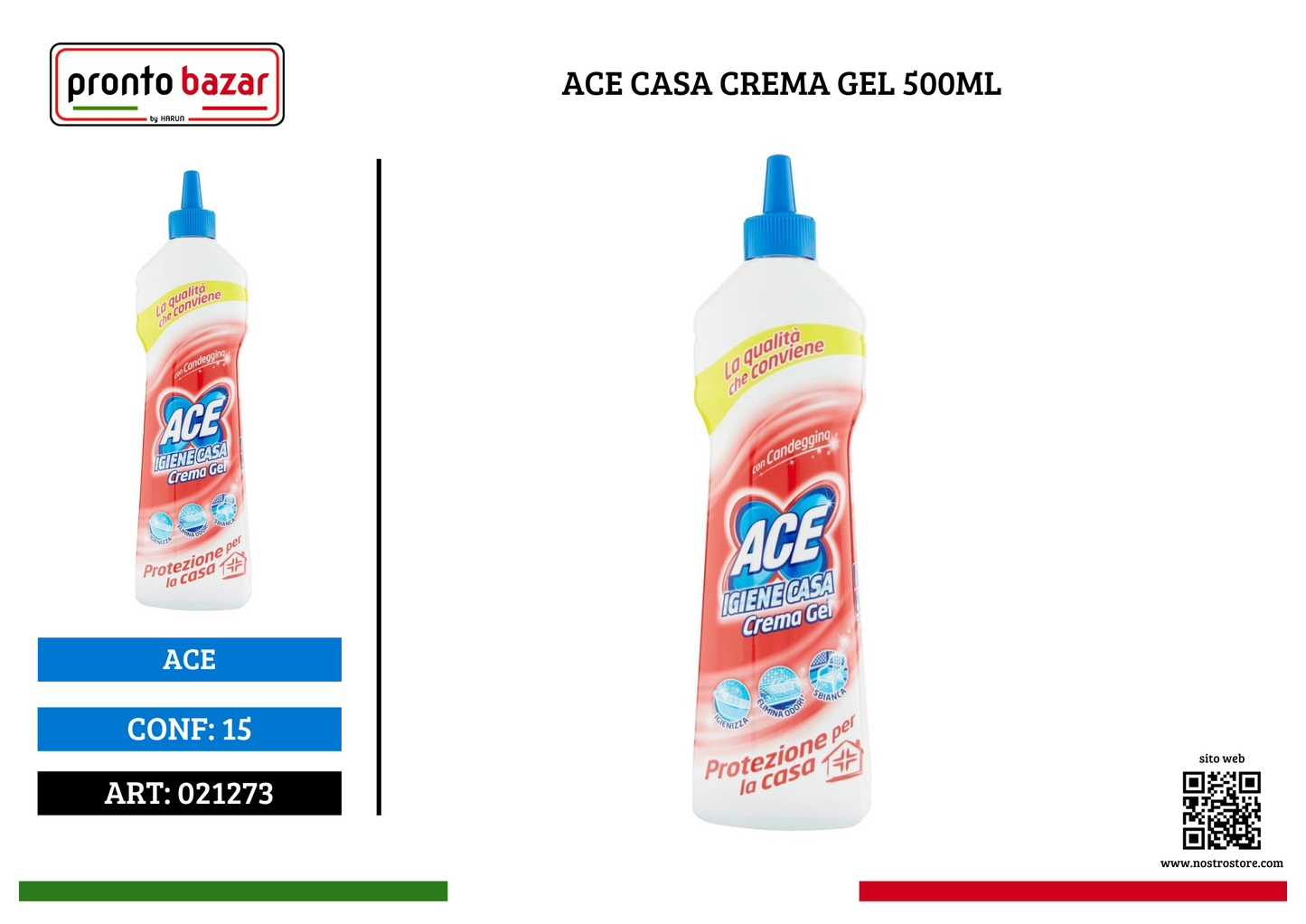 ACE CASA CREMA GEL 500ML