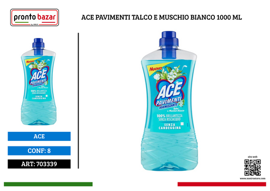 ACE PAVIMENTI TALCO E MUSCHIO BIANCO 1000 ML