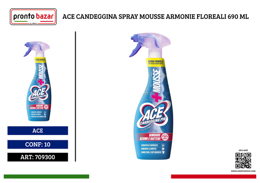 ACE CANDEGGINA SPRAY MOUSSE ARMONIE FLOREALI 690 ML