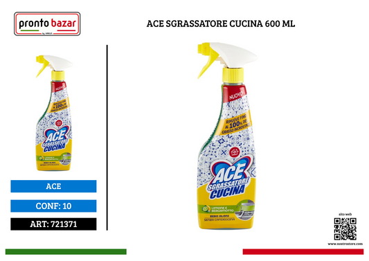 ACE SGRASSATORE CUCINA 600 ML