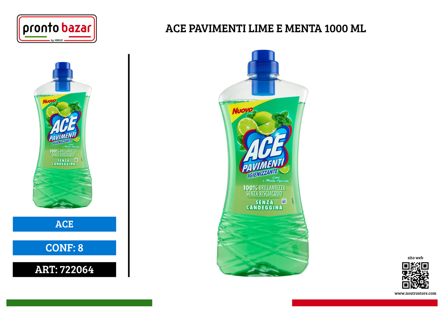 ACE PAVIMENTI LIME E MENTA 1000 ML